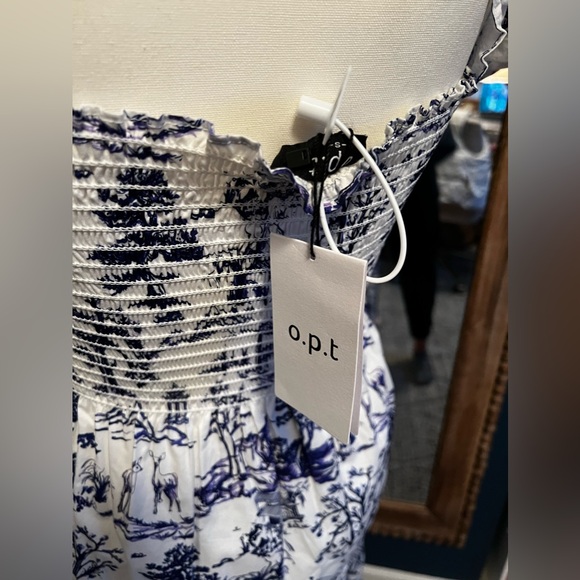 {OPT} Anthropologie Brand New Daphne Toile Midi Dress - Picture 9 of 12